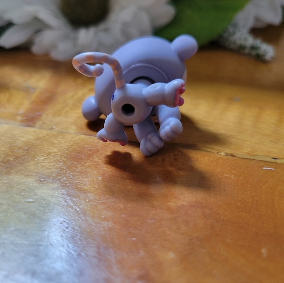 Littlest Pet Shop LPS #2277 Monkey Purple Blue Bow Eyes Baby 2006 - Picture 8 of 12